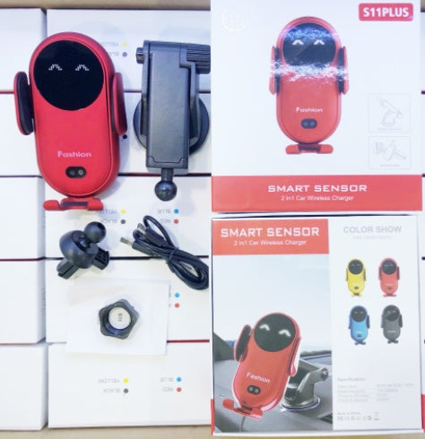 Wireless Charger for Car w/ Phone Holder