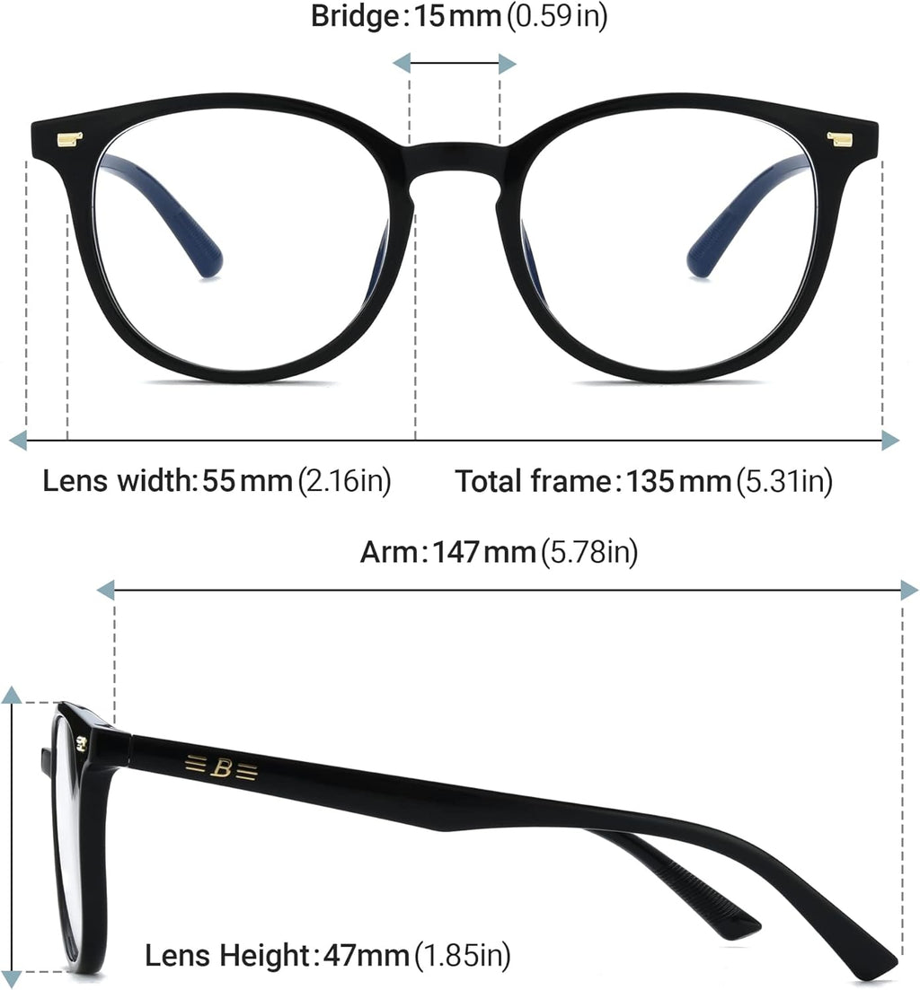 Blue Light Glasses for Women or Men Blue Light Blocking Reading Glasses BT2012