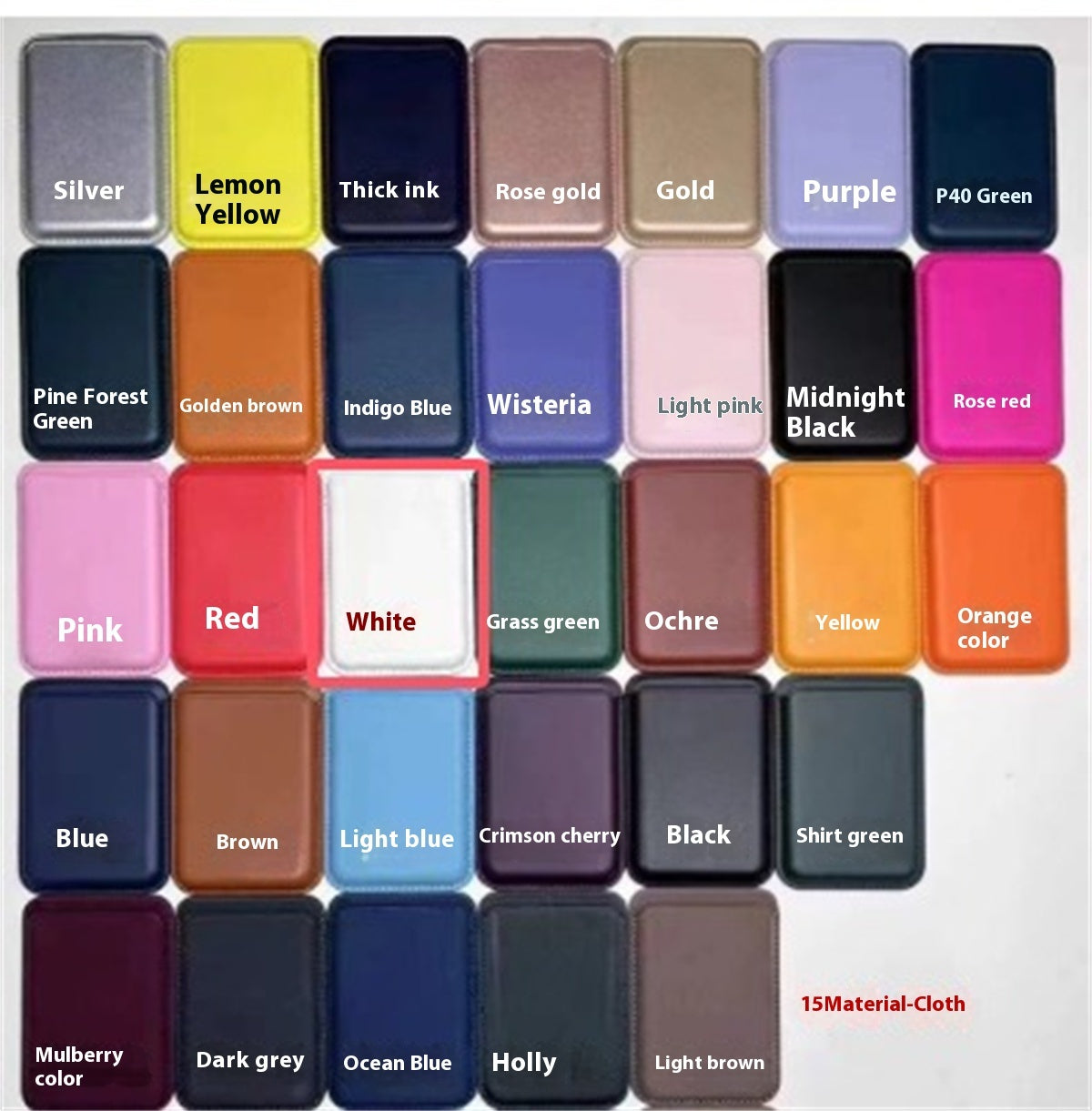 Magsafe Magnetic Luxury Leather Card Holder Wallet Case