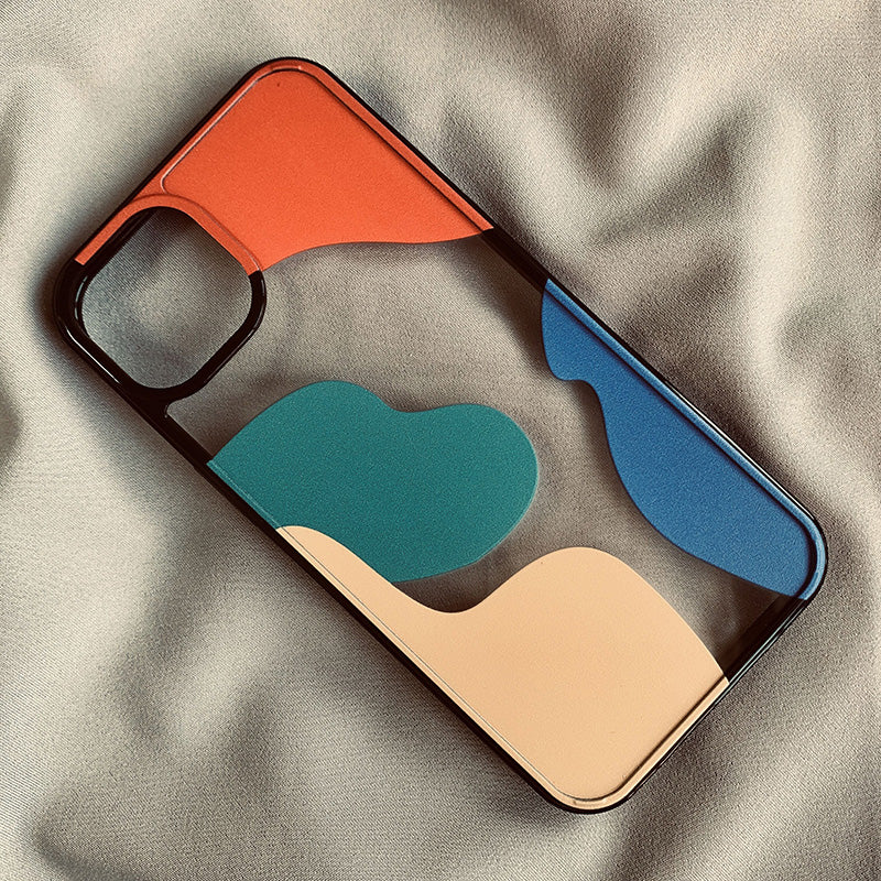 Color Block Contrast Color Geometry Suitable For Mobile Phone