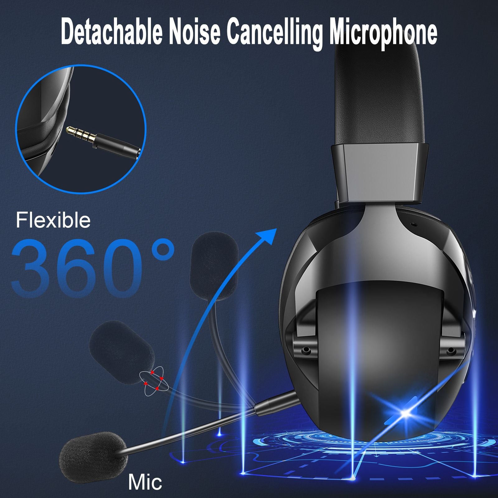 Bluetooth Headphones With Wireless Microphone