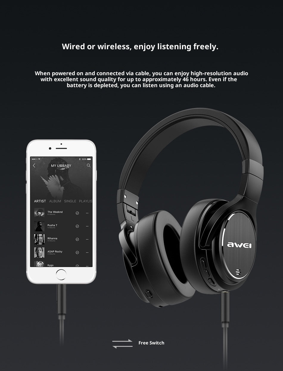 Active Noise Reduction Bluetooth Headset