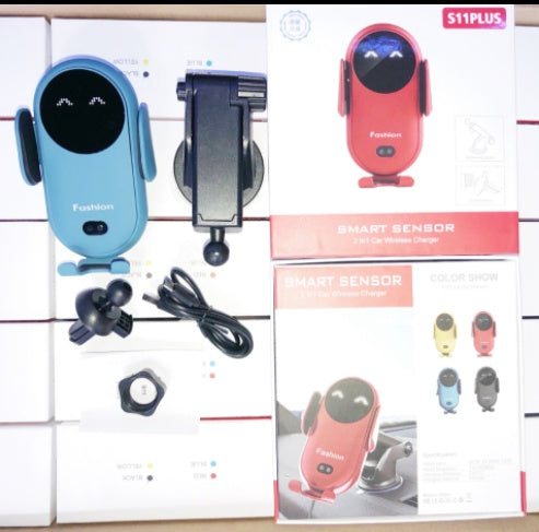 Wireless Charger for Car w/ Phone Holder