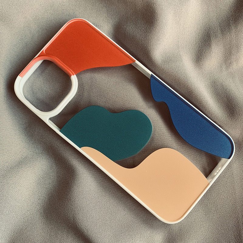 Color Block Contrast Color Geometry Suitable For Mobile Phone