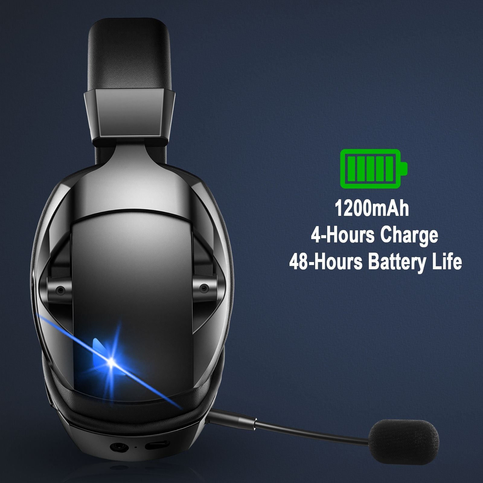 Bluetooth Headphones With Wireless Microphone