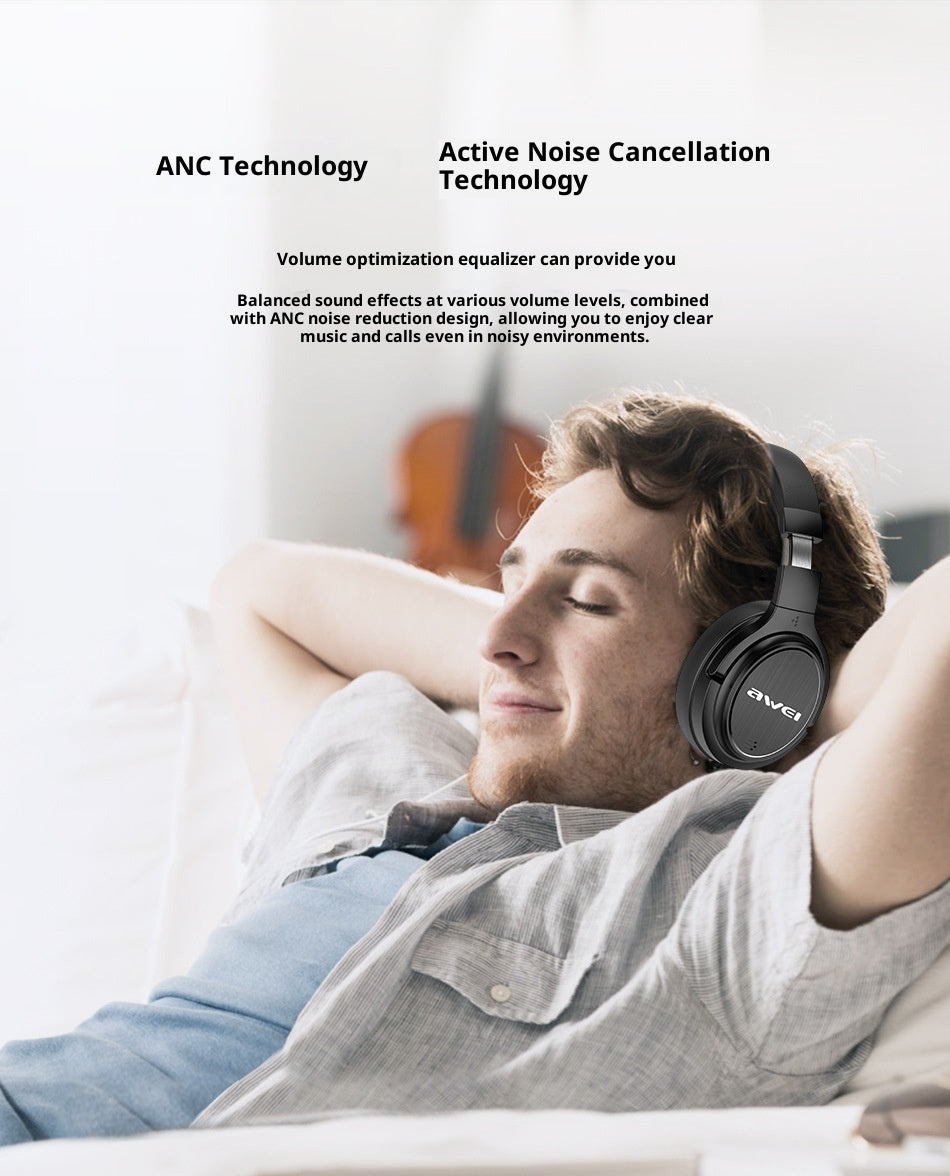 Active Noise Reduction Bluetooth Headset